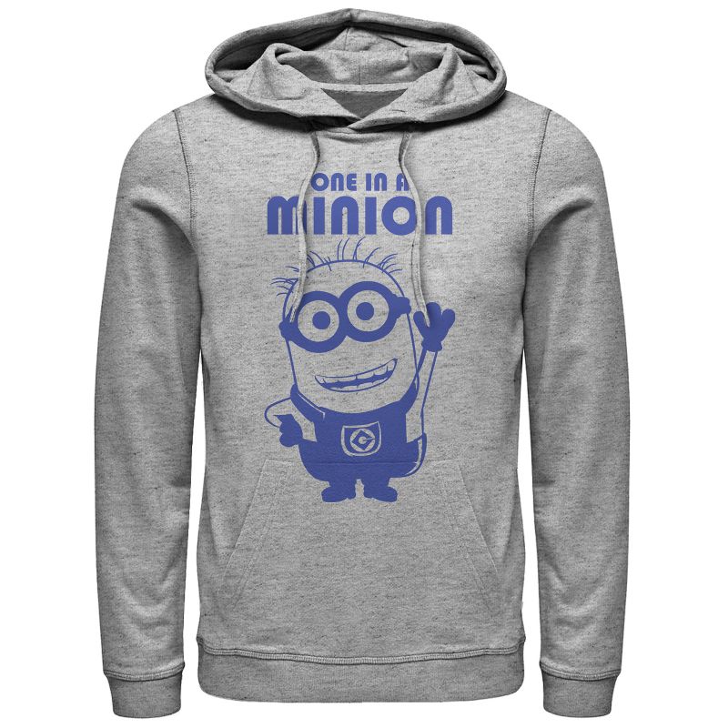 Men's Despicable Me One in Minion Wave Pull Over Hoodie, 1 of 4