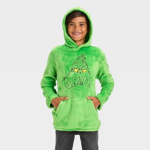 Toddler Boys' The Grinch Woobie Varsity Jacket - Green : Target