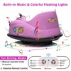 12V 2-Speeds Electric Ride On Bumper Car for Kids Toddlers, 360 Degree Spin Sticker Baby Bumping Toy Gifts W/Remote Control, LED Lights, for 3-8 - 3 of 4