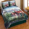 Collections Etc Deer Mountain Scene Printed Quilt - 2 of 2