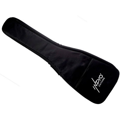 Indio by Monoprice Heavy-Duty 20mm Universal Black Gig Bag for Solid-body Electric Guitars