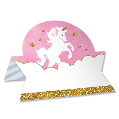 Big Dot of Happiness Rainbow Unicorn - Magical Unicorn Birthday Party Favor Kids  Stickers - 16 Sheets - 256 Stickers