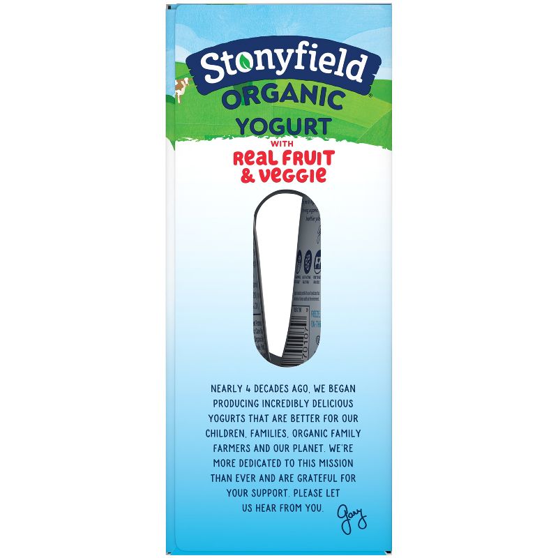 Stonyfield Organic Whole Milk Strawberry Beet Berry Kids&#39; Yogurt - 4ct/3.7oz Pouches, 5 of 11