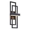 LamQee Black LED Wall Sconce Outdoor Large Modern Exterior Light Fixture Outside Lighting Sleek Dual Rectangle Indoor Light - 3 of 4
