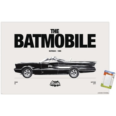 Trends International DC Comics Batman: 85th Anniversary - The Batmobile 1966 Unframed Wall Poster Prints