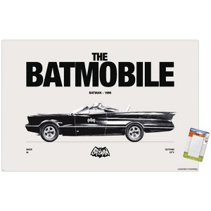 Trends International DC Comics Batman: 85th Anniversary - The Batmobile 1966 Unframed Wall Poster Prints - 1 of 4