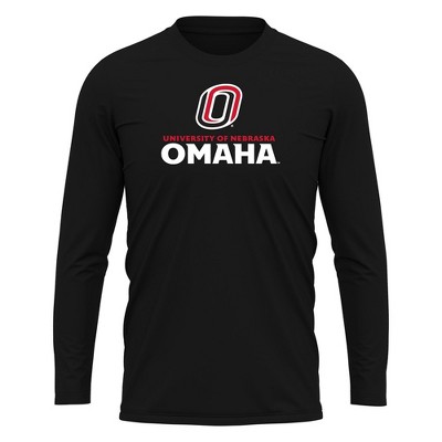 Men's University of Nebraska at Omaha Adult Sport Long Sleeve Shirt Primary Logo
