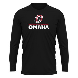 Men's University of Nebraska at Omaha Adult Sport Long Sleeve Shirt Primary Logo - 1 of 4