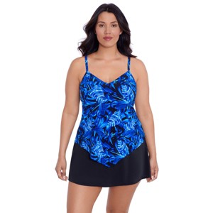 Women's Trimshaper Hank Tankini Swimsuit Top - Hidden Tropics - 1 of 3