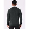 INSPIRE CHIC Men's V Neck Long Sleeved Button Down Knit Cardigan Sweaters - 3 of 4
