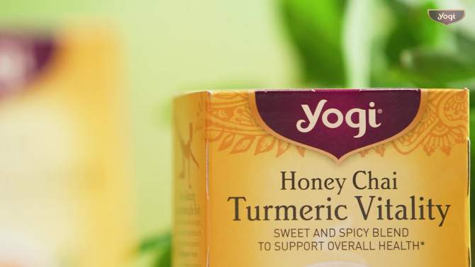 Yogi Tea - Honey Chai Turmeric Vitality Tea - 16ct, 2 of 11, play video