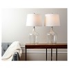 Set of 2 Delmore Glass Table Lamp Clear - Abbyson Living - image 2 of 3