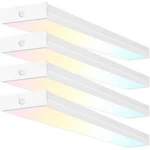 MyDepot Ceiling Lights 4 Pack 4FT LED Wraparound Light with 3 Wattages - 1 of 4