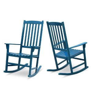 Alston 2pk Wood Porch Rocking Chairs - Cambridge Casual
 - 1 of 4