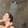 Aquaterior 8" Wall Mounted Shower Faucet Rainfall Shower Head with Shower Valve Bathroom Lavatory Home CUPC ORB - 2 of 4