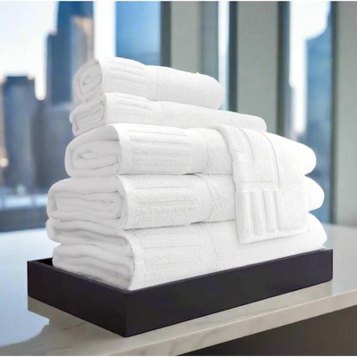 GOS Collection Premium Ring Spun Cotton Towels with Piano Key Pattern By Rifz Textiles
