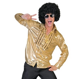 Halloween Express Men's 70's Saturday Night Fever Disco Shirt Costume - 1 of 1