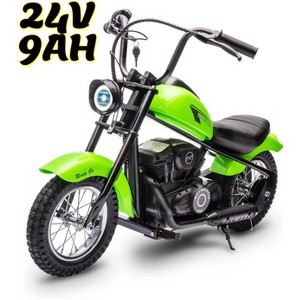 Jojoka Electric Motorcycle for Kids, 24V 250W Dirt Bike, Two Speed Modes up to 14MPH, Dirt Bike with LED Lights, Ride for Teens - 1 of 4
