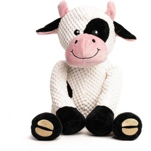 fabdog Floppies Squeaky Cow Plush Dog Toys - Small - 1 of 1