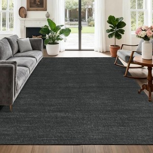 Washable Runner Rug – Non-Slip Minimalist Accent Rug for Hallway, Kitchen & Laundry, Soft, Low Pile, Solid Color - 1 of 4