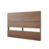Full Axel 3 Drawer Storage Bed with Headboard White/Walnut - Nexera: Wood Composite, No Box Spring Needed - 3 of 3