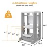 Height Adjustable Step Stool for Kids - Montessori Learning Stool, Kitchen Stool Helper, Dry Erase Board, Non-Slip, Safety Rail - 4 of 4