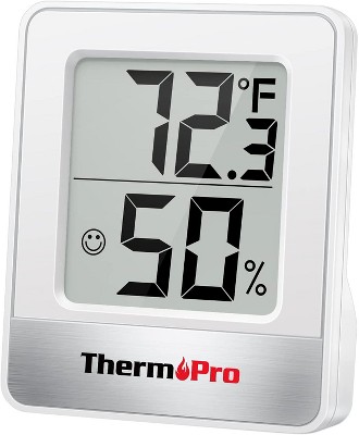 ThermoPro TP50 2 Pieces Digital Hygrometer Indoor Thermometer Room Thermometer and Humidity Gauge with Temperature Humidity Monitor