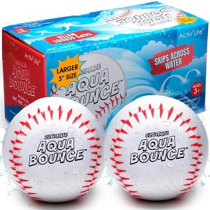 Activ Life Ultimate Larger 3" Size Skip Balls (Baseball) Beach Pool Toys for Kids Ages 8-12 Year Old Boys Girls Gifts Basket - 1 of 4