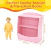 Kids Bookshelf and Toy Organizer, 2-Tier Wooden Toy Storage Shelf for Kids Room, Children's Bookcase for Playroom, Nursery - 2 of 4