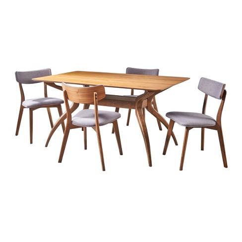 5pc Nissie Mid-century Dining Set - Christopher Knight Home : Target