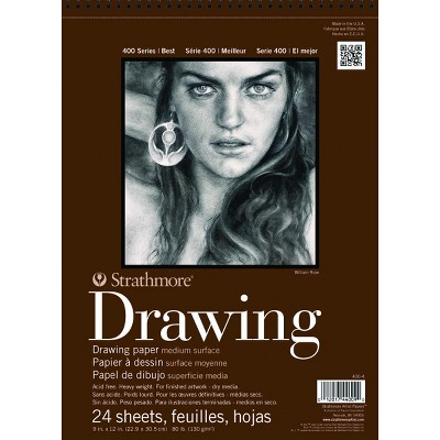 Strathmore 400 Series Drawing Pad, 12 x 18 Inches, 80 lb, 24 Sheets