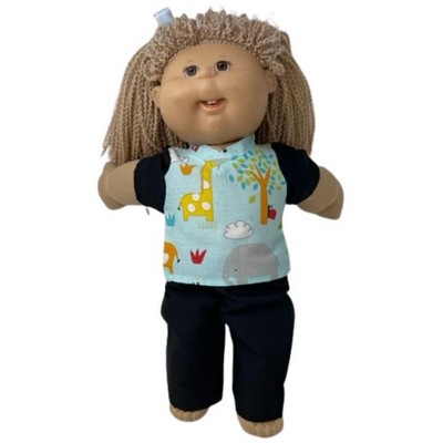 Doll Clothes Superstore Zoo Scrubs Fit 15 - 16 Inch Cabbage Patch Kid Dolls.
