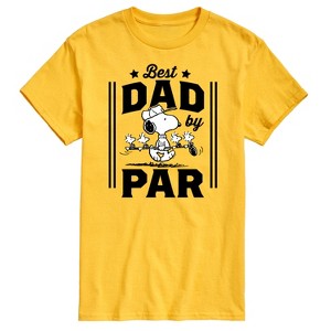 Men's - Peanuts - Best Dad By Par Short Sleeve Graphic T-Shirt - 1 of 4