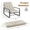 Kumasinova High-Density Sponge Accent Chair,Modern Lounge Armchair with Metal Frame,Reading Chair for Living Room,Bedroom - 2 of 4