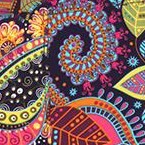 colorful paisley