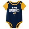 NCAA Northern Arizona Lumberjacks Infant Boys' 3pk Bodysuit - 4 of 4