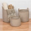 Colonial Mills Preve Basket, 15"x15"x15", Taupe & White - 3 of 3
