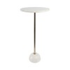 Minimalist End Table, Side Table, or Night Stand for Room Decor - Eye-Catching Marble Bedside Table with Ball Base for Home, Bedroom, or Living Room - 2 of 4