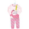 Hudson Baby Girl Baby and Toddler Cotton Pajama Set, Girl Dino - 2 of 4