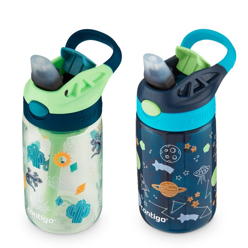 Contigo 14oz 2pk Plastic Cleanable Kids' Water Bottles, 4 of 11