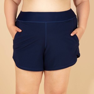 Lands' End Women's UPF Full Coverage Swim Board Shorts - 1 of 3