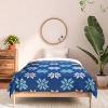 Deny Designs Twin/ Twin Extra Long Showmemars Contrasting Blues Comforter and Pillow Sham Blue - 3 of 4