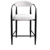 NicBex Boucle Bar Stools Set of 2 with Metal Frame,Counter Height Bar Stools with Backrest,Kitchen Island Stools for Home Bar,Dining & Cafe - 2 of 4