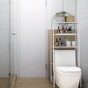 Tangkula Bathroom 3-Tier Metal Storage Rack Over the Toilet Space Saver White - 3 of 4