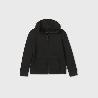 target black zip up hoodie