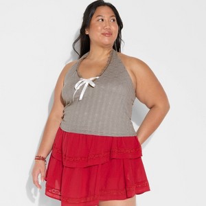 Women's Game Day Lace Halter Top - Wild Fable™ - 1 of 3