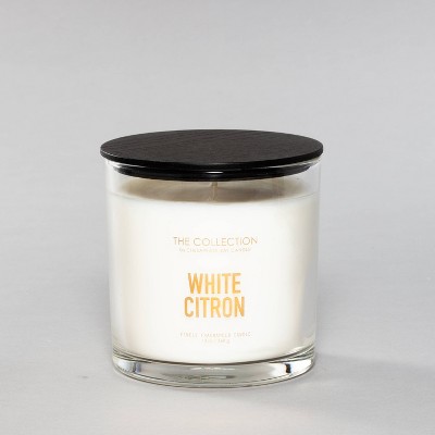 13oz Glass Jar 2-Wick Candle White Citron - The Collection By