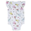Disney Princess Ariel Belle Cinderella Rapunzel Tiana Snow White Aurora Baby Girls 5 Pack Bodysuits Newborn to Infant - 4 of 4