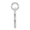 Black Bow Jewelry 14k White Gold, Julia Collection, Small Satin Block Initial E Pendant - 2 of 4