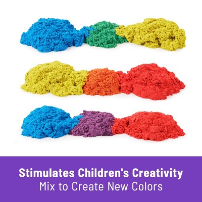 Kinetic Sand Castle Containers 10-Pack Multicolor Sensory Toy